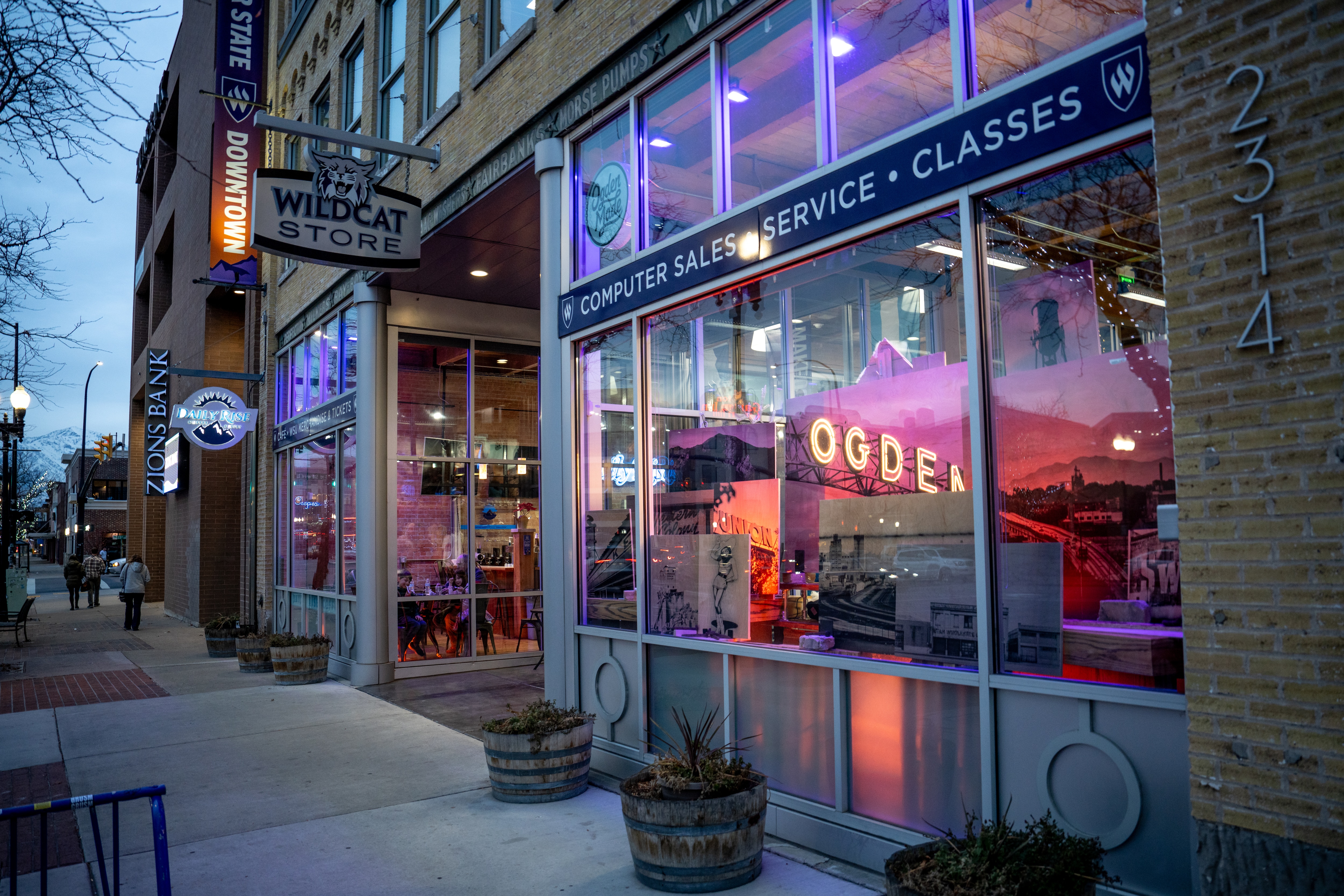 Downtown store building